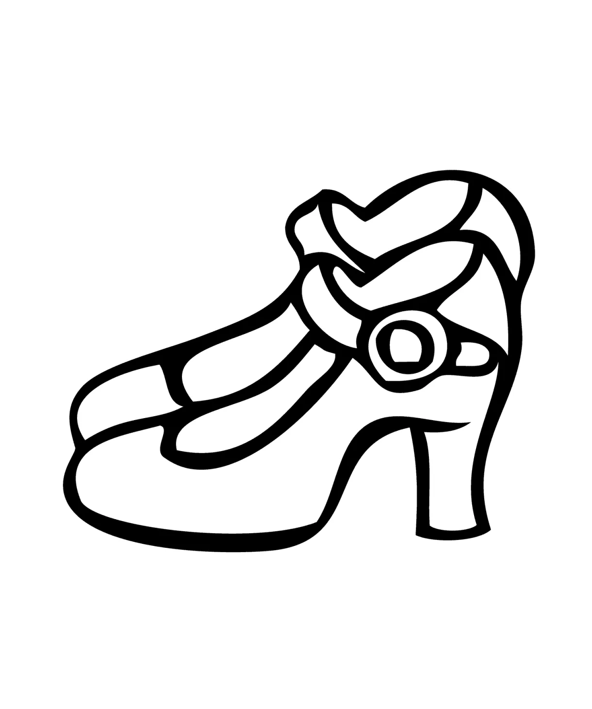 Shoe coloring pages to download and print for free