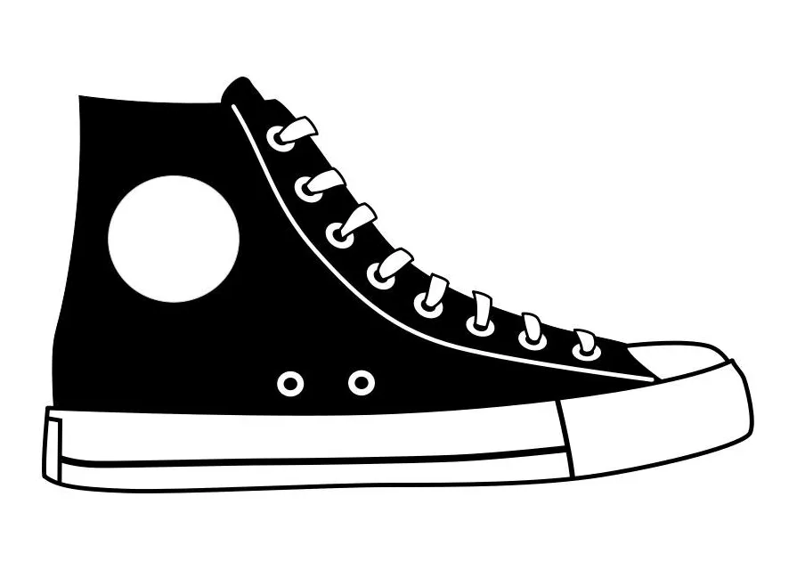 Coloring Page shoe - Free printables - Img 27155