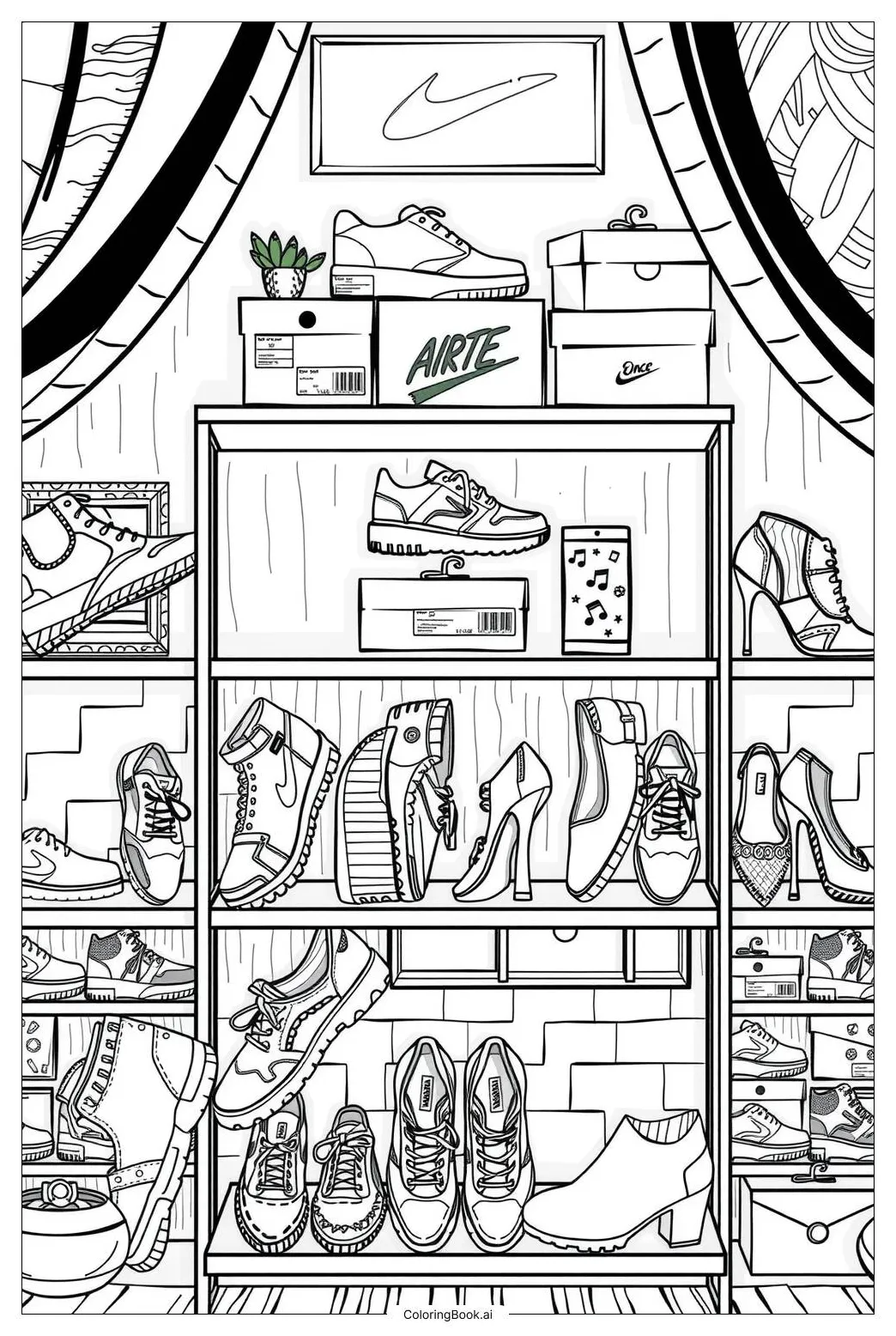 39 shoe coloring pages free pdf & png printables