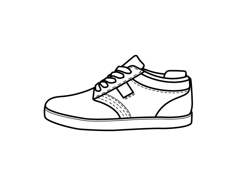 Shoe coloring pages to download and print for free