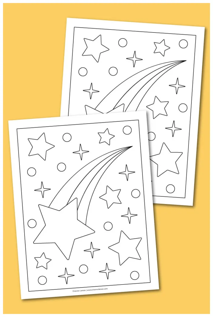 Printable chevron lemon