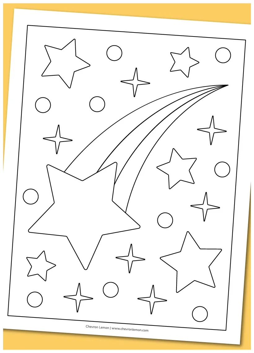 Printable chevron lemon