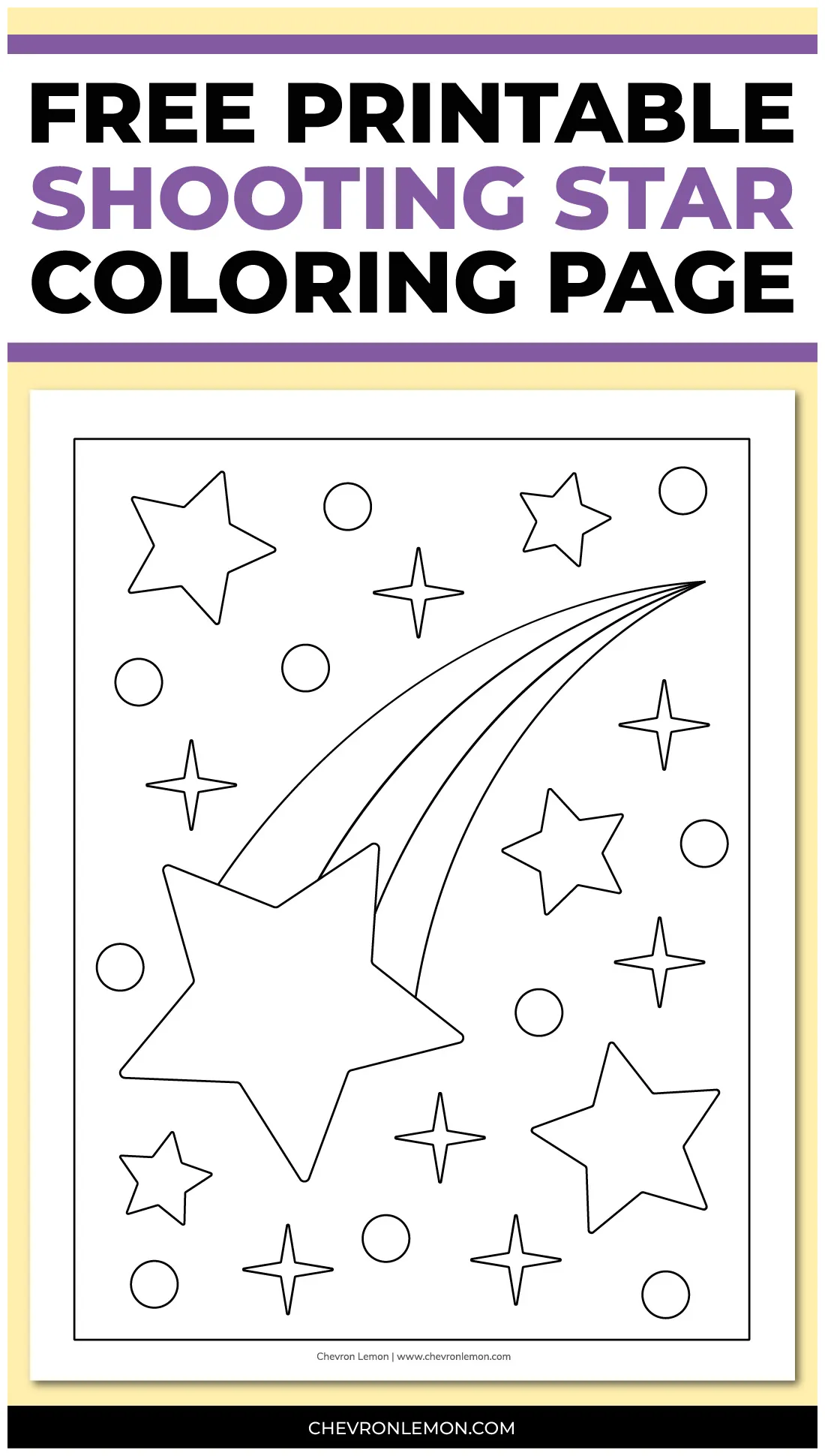 Printable chevron lemon