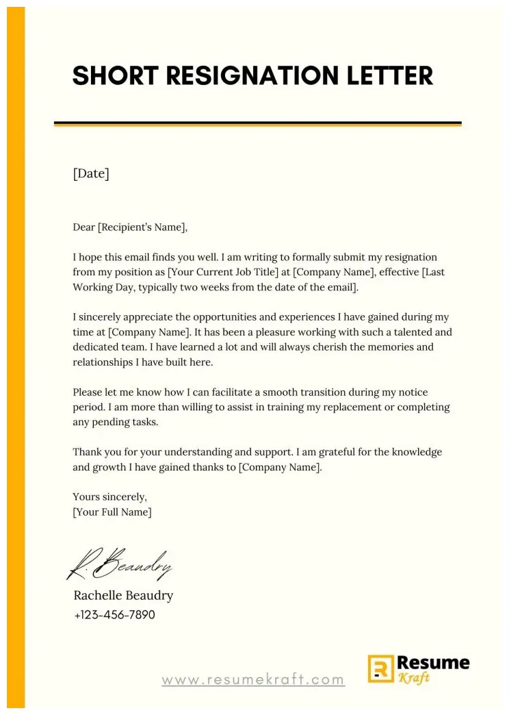 Resignation letter 10+ downloadable sample templates [latest 2025