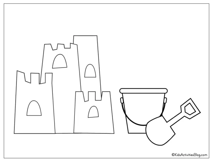 Pail And Shovel Coloring Pages