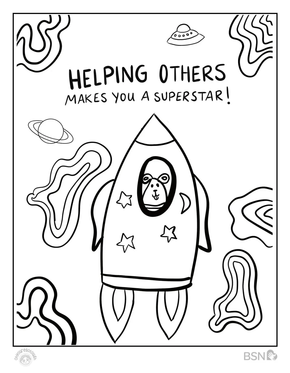 Helping coloring pages [2025] printable coloring page