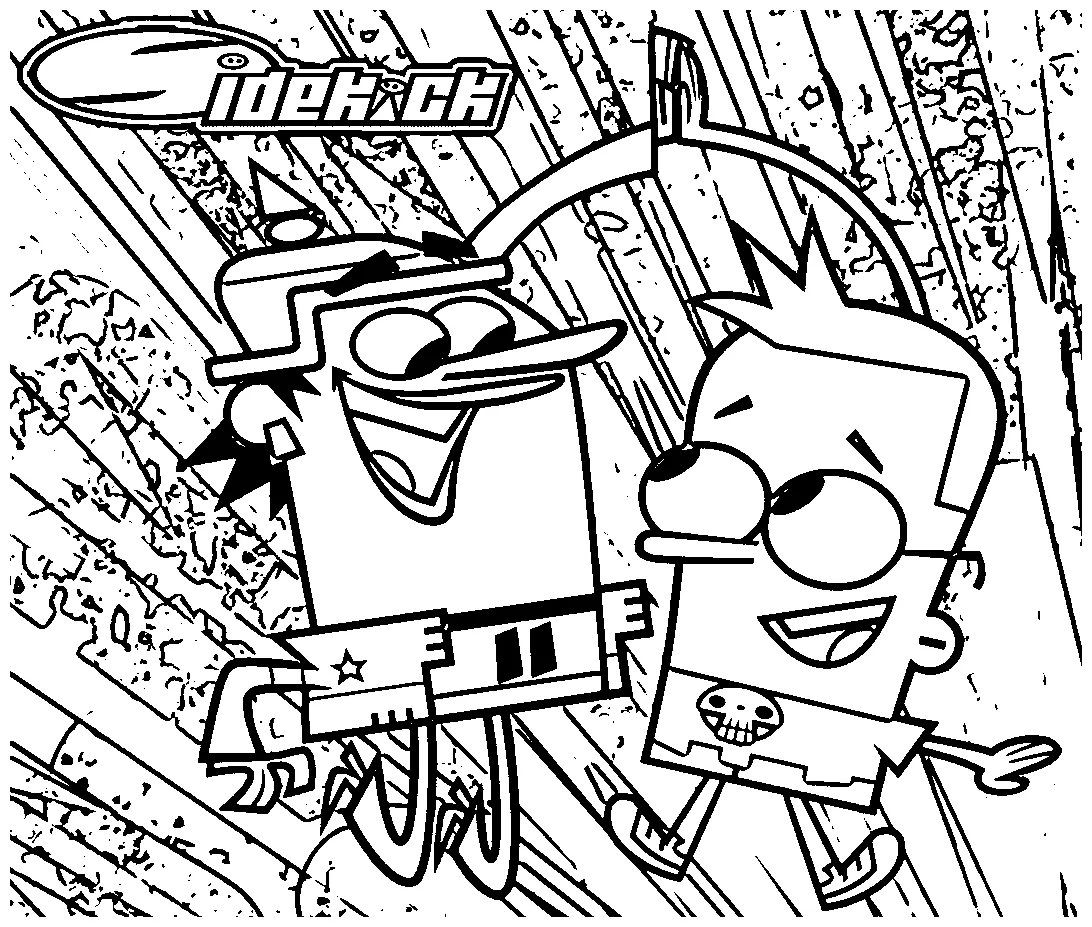 Sidekick coloring pages