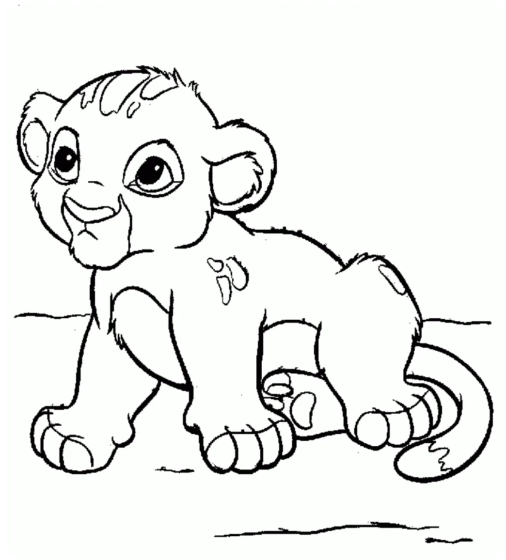 Free Printable Simba Coloring Pages For Kids