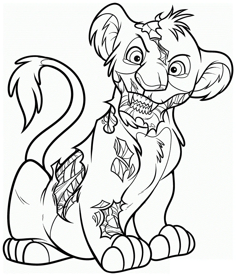 Free Printable Simba Coloring Pages For Kids