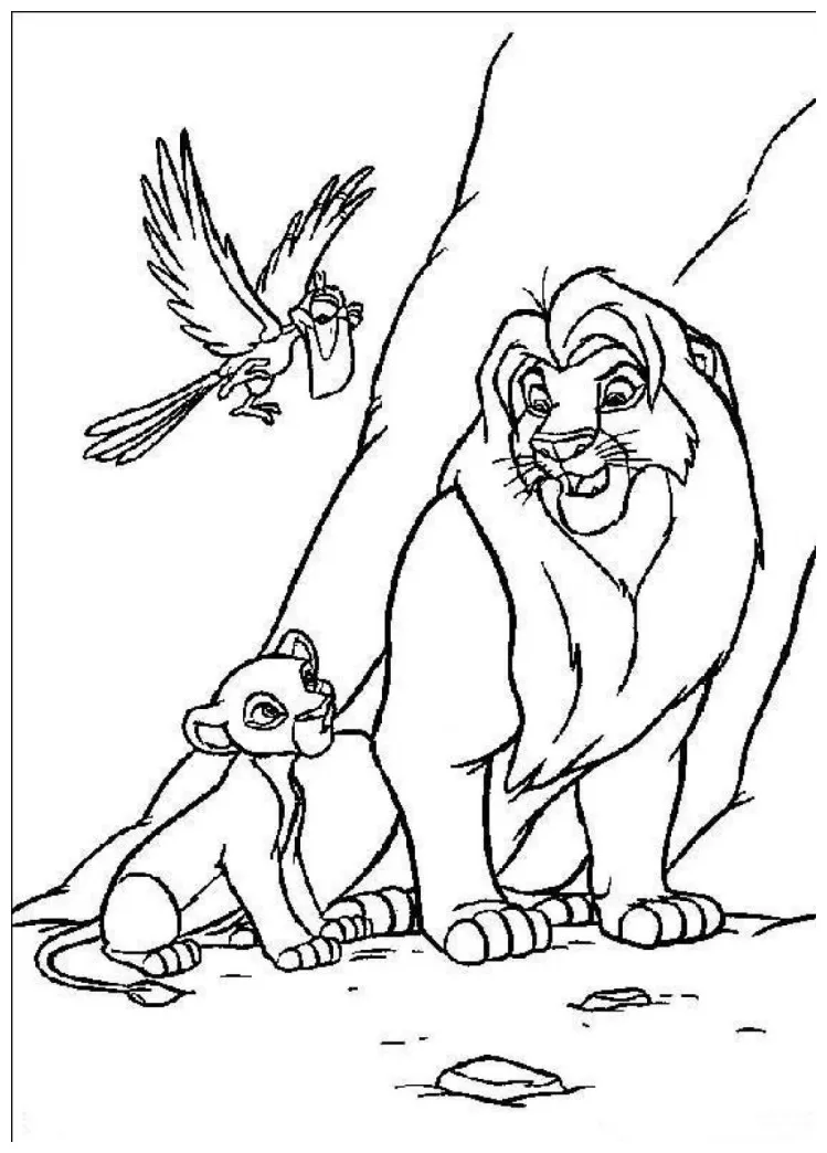 Free printable simba coloring pages for kids printable coloring page