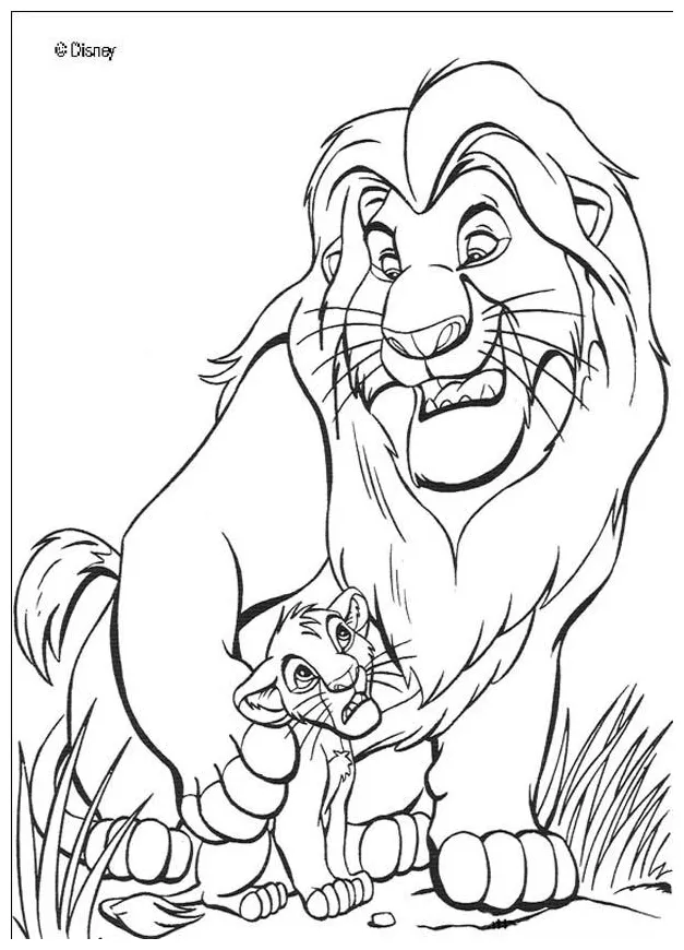 Simba coloring pages coloring home