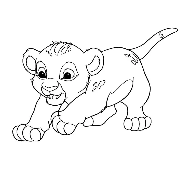 Simba coloring pages free printable pdf