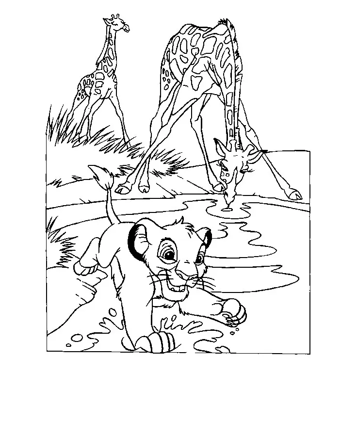 Simba coloring pages coloring nation
