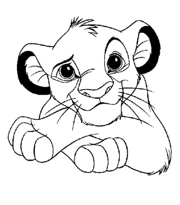 Happy simba coloring play free coloring game online