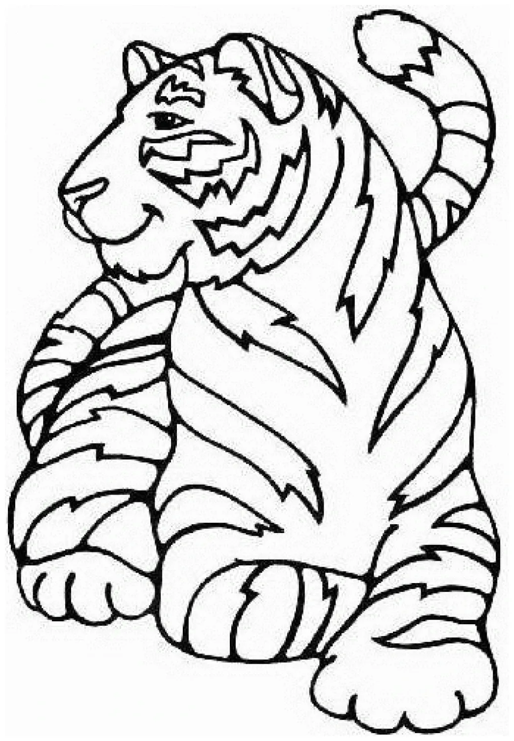 Easy Animal Coloring Pages For Kids - Coloring Home