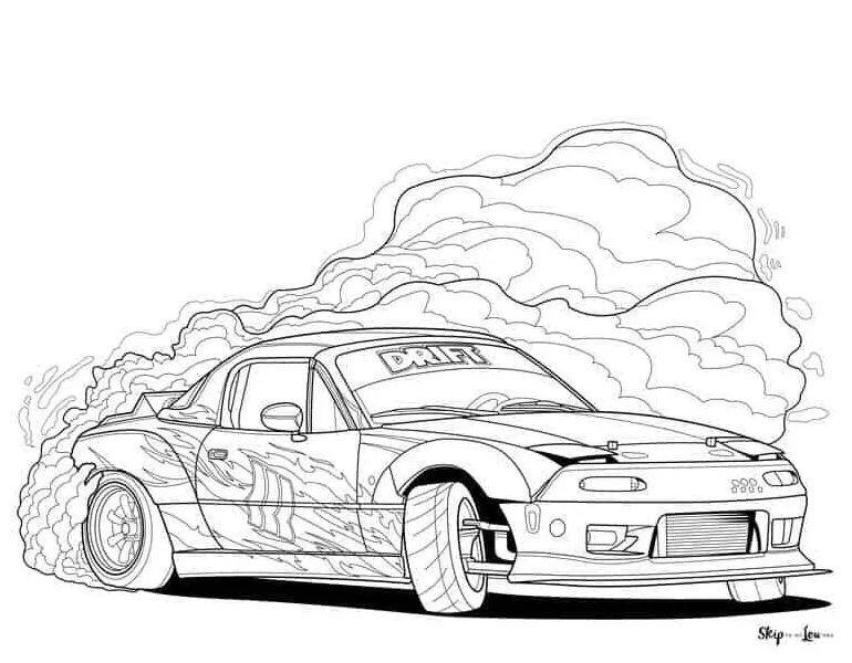 Car coloring pages free printables skip to my lou race car printable coloring page