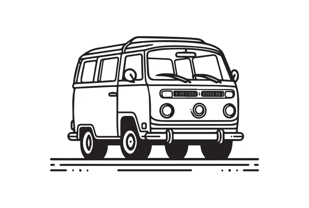 Simple and easy car coloring page for kids and toddler. car coloring printable coloring page