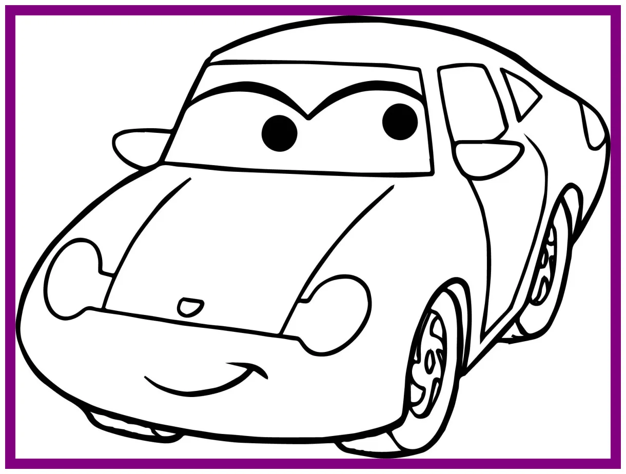 Simple car coloring pages at getcolorings free printable