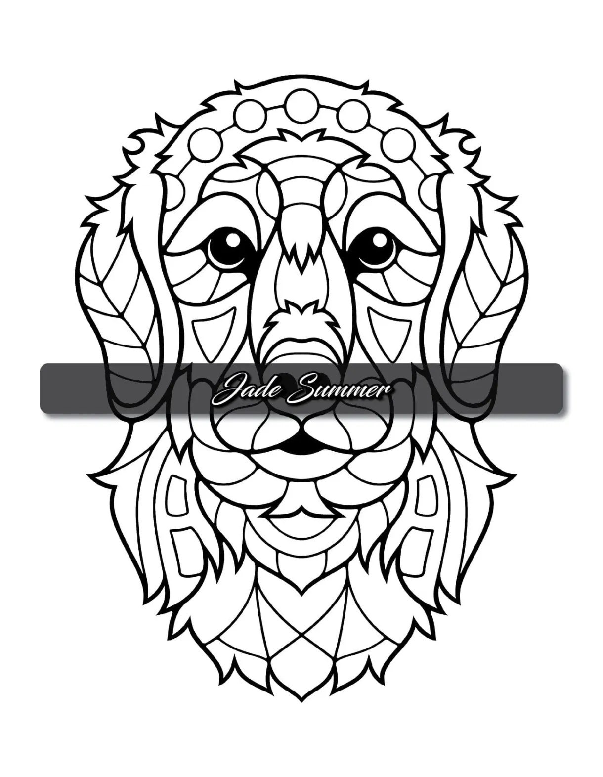 Simple coloring book jade summer