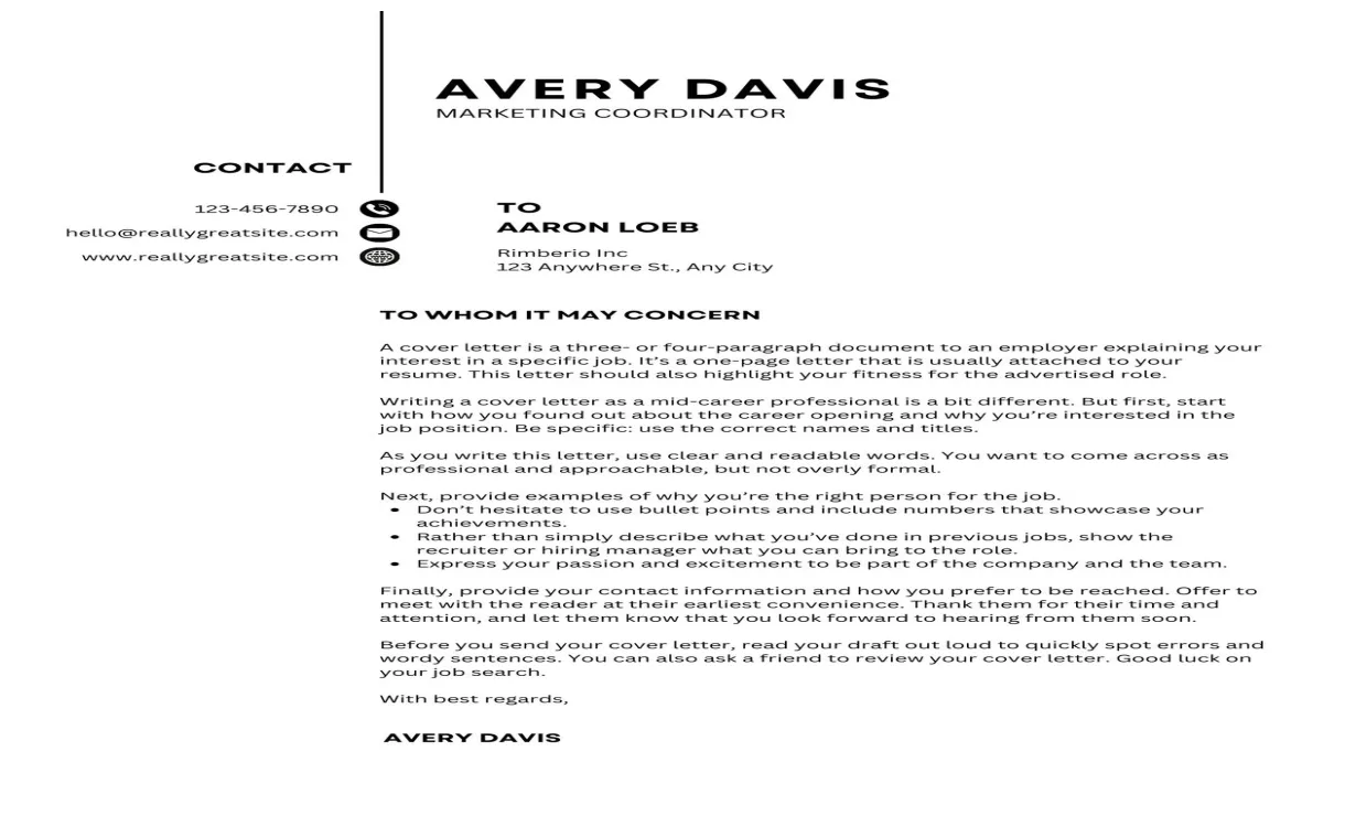 Free printable cover letter templates you can customize, 53% off printable coloring page