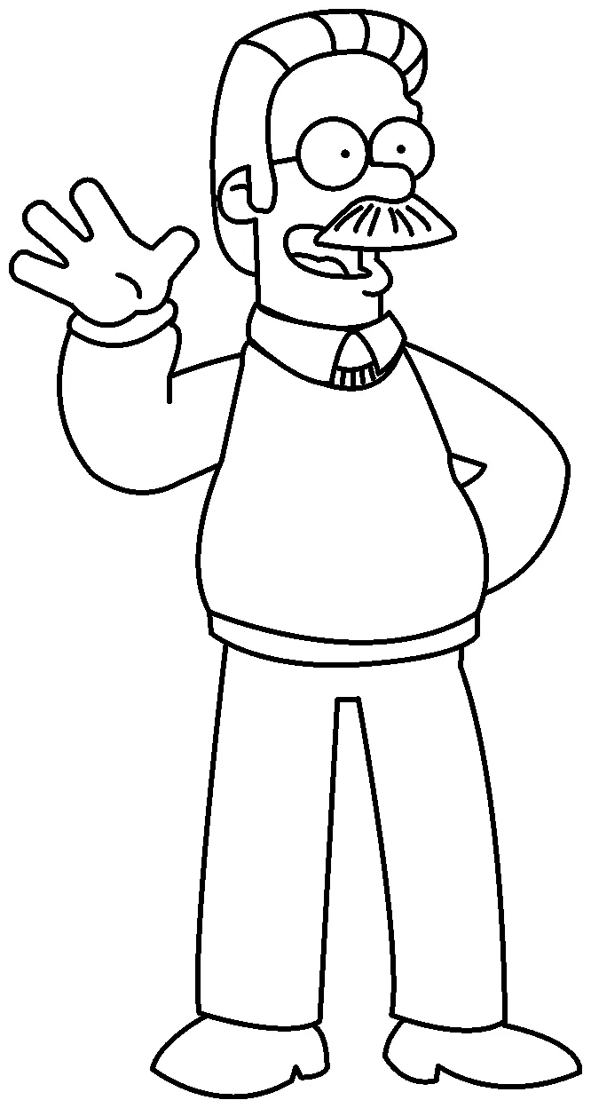 Coloring pages for kids simpsons coloring home printable coloring page