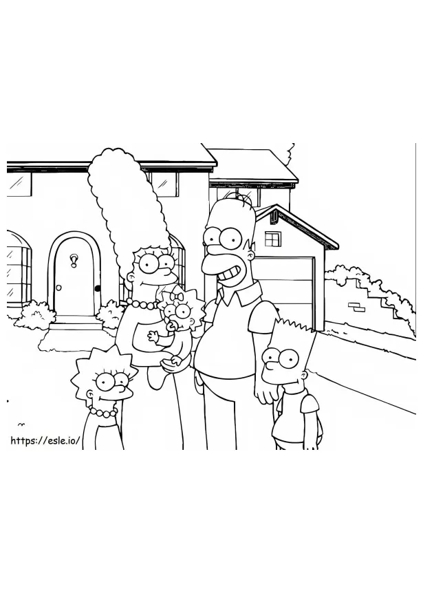 The simpsons coloring pages for kids great time spending for children