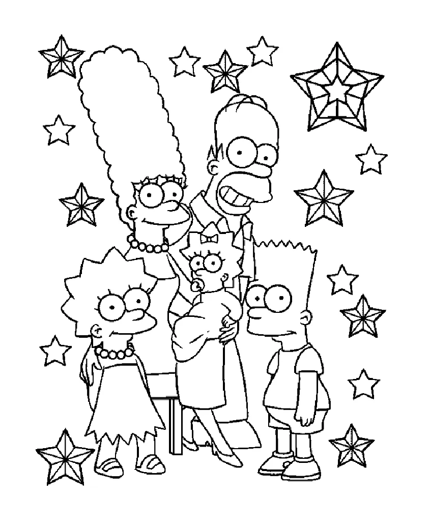 The coloring pages