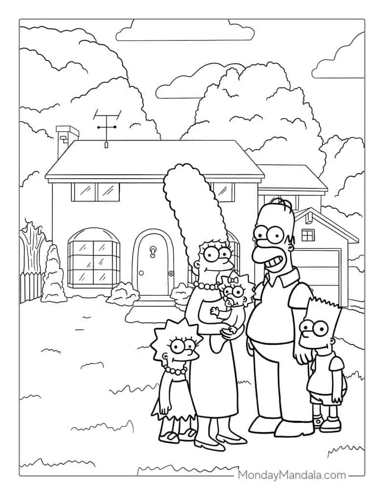 The coloring pages
