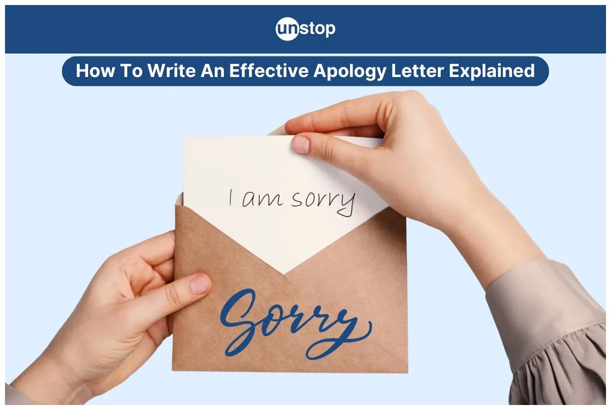 How to write an apology letter explained with tips & samples // unstop