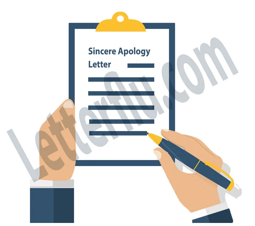 Sincere apology letter