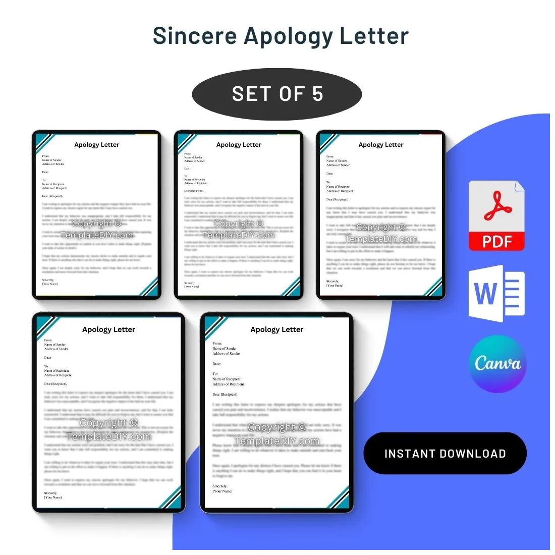 Sample template with examples