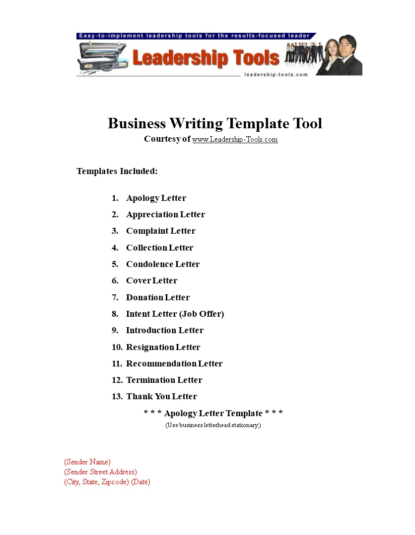 Sincere apology business letter