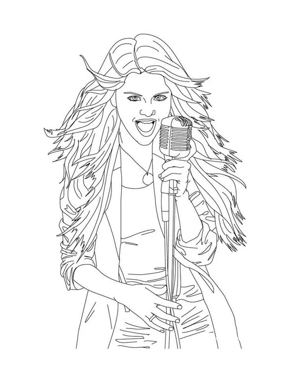 Free Singer coloring pages. Download and print Singer coloring pages