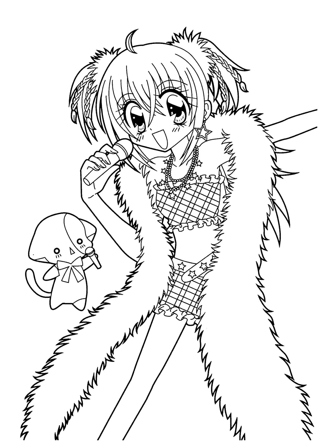 Singer Coloring Page For Kids - Coloring Home