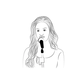 Singer 6 Coloring Page for Kids - Free Singers Printable Coloring Pages