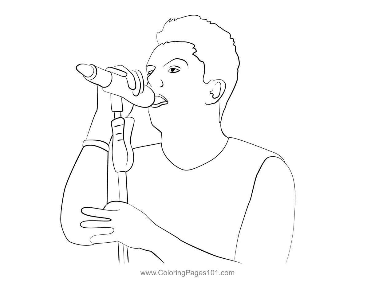 Singer 2 Coloring Page for Kids - Free Singers Printable Coloring Pages
