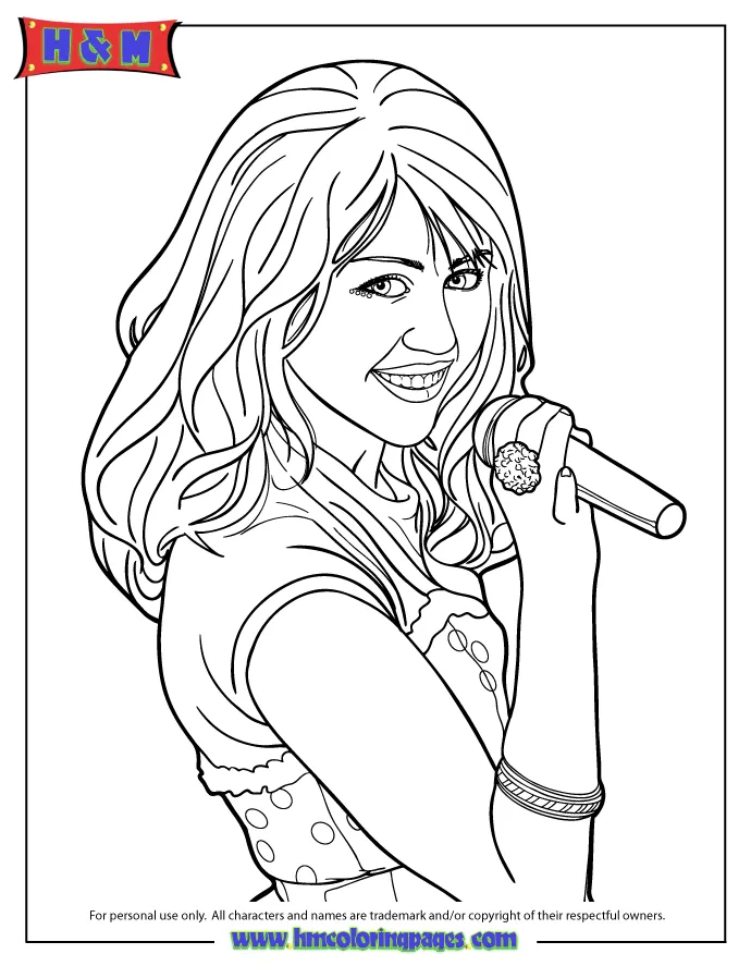 Singer coloring page for kids coloring home