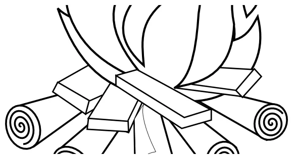 Geography blog fire coloring page