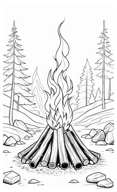 18,000+ coloring page fire pictures