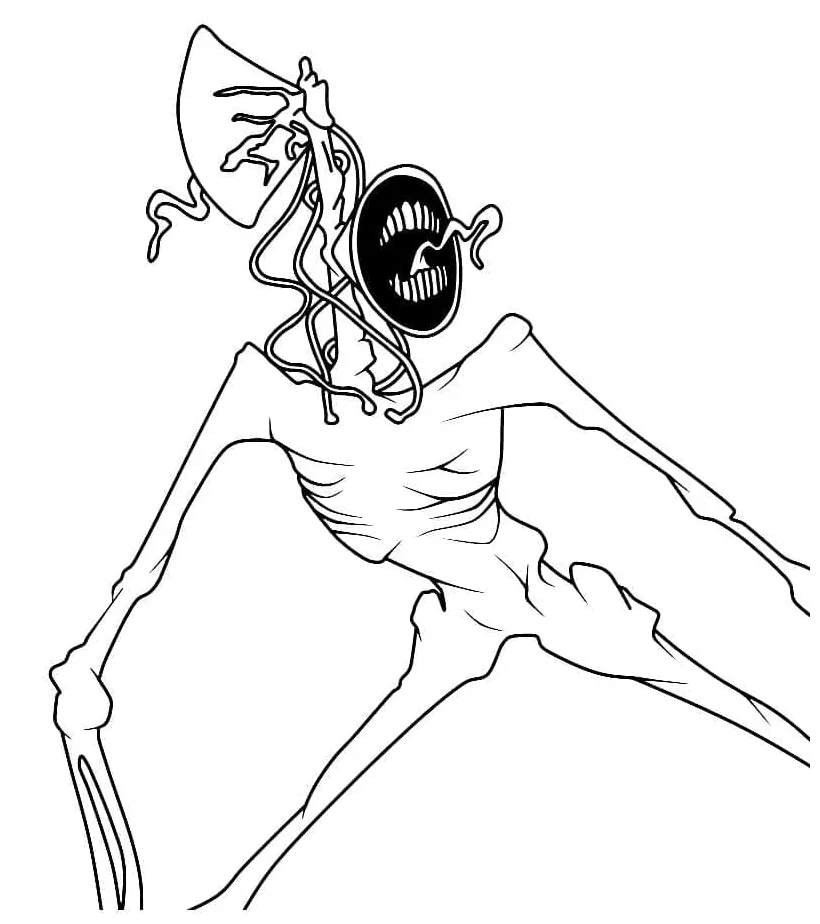 Siren Head coloring pages - ColoringLib