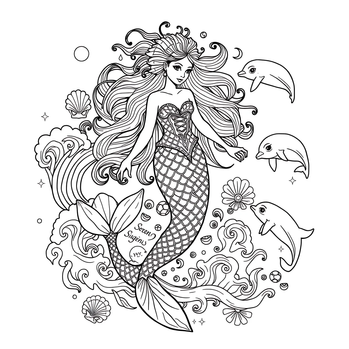 Best Siren Coloring Pages (Free Printable PDF)