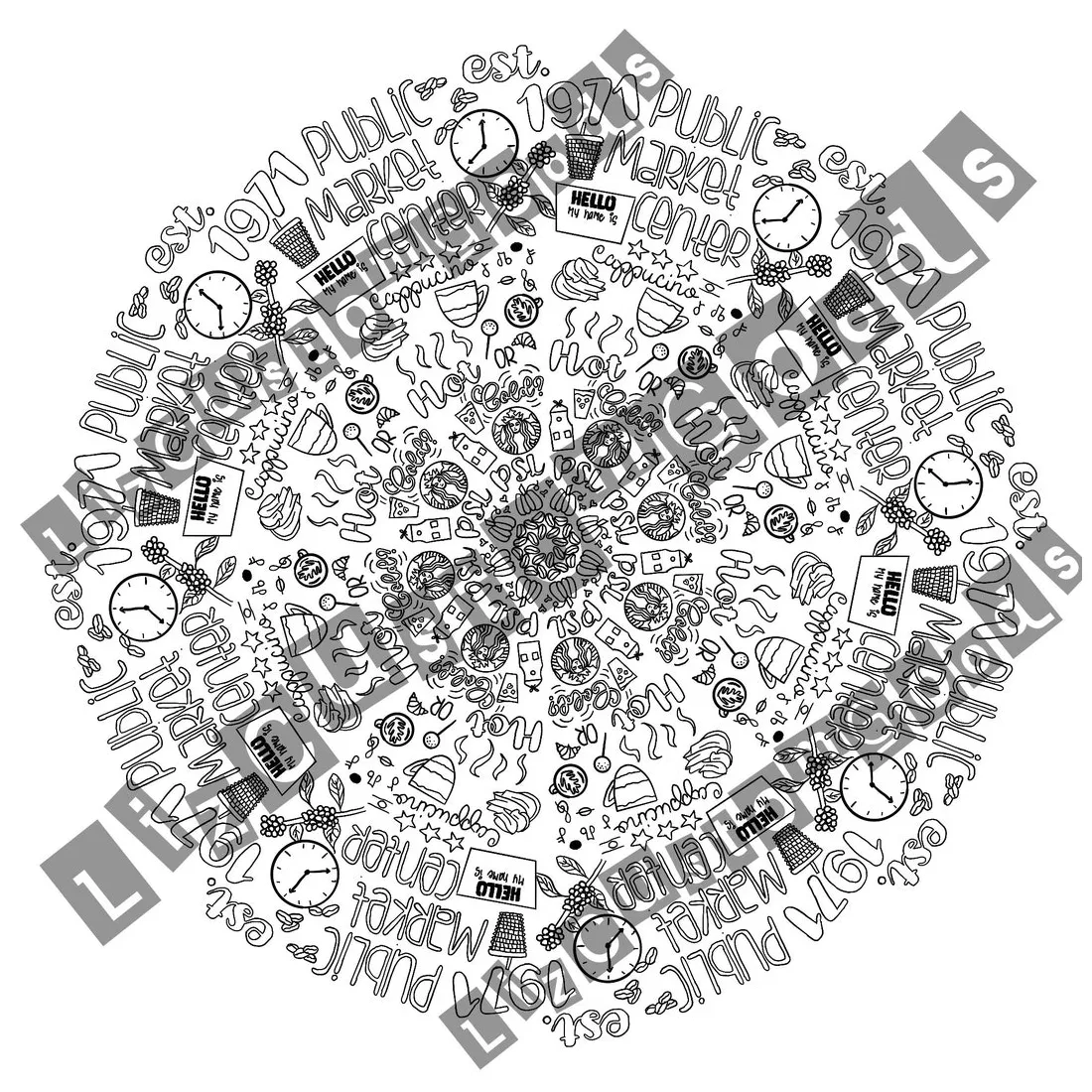 The Siren Coloring Page - Etsy