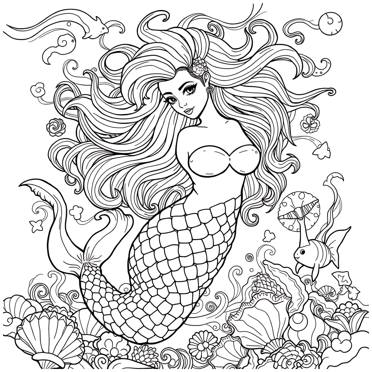 Best Siren Coloring Pages (Free Printable PDF)
