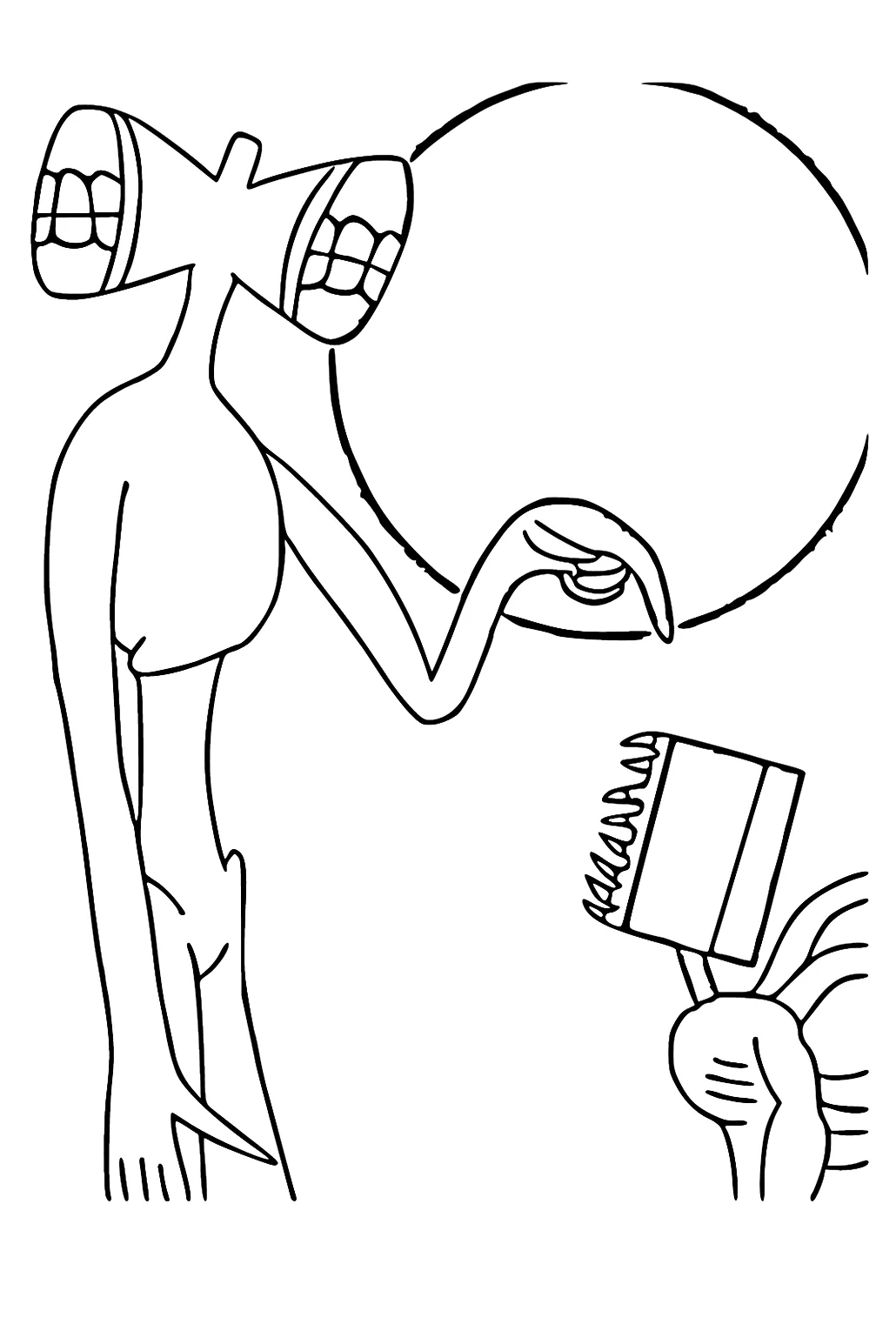 Coloring pages siren head free printable coloring pages