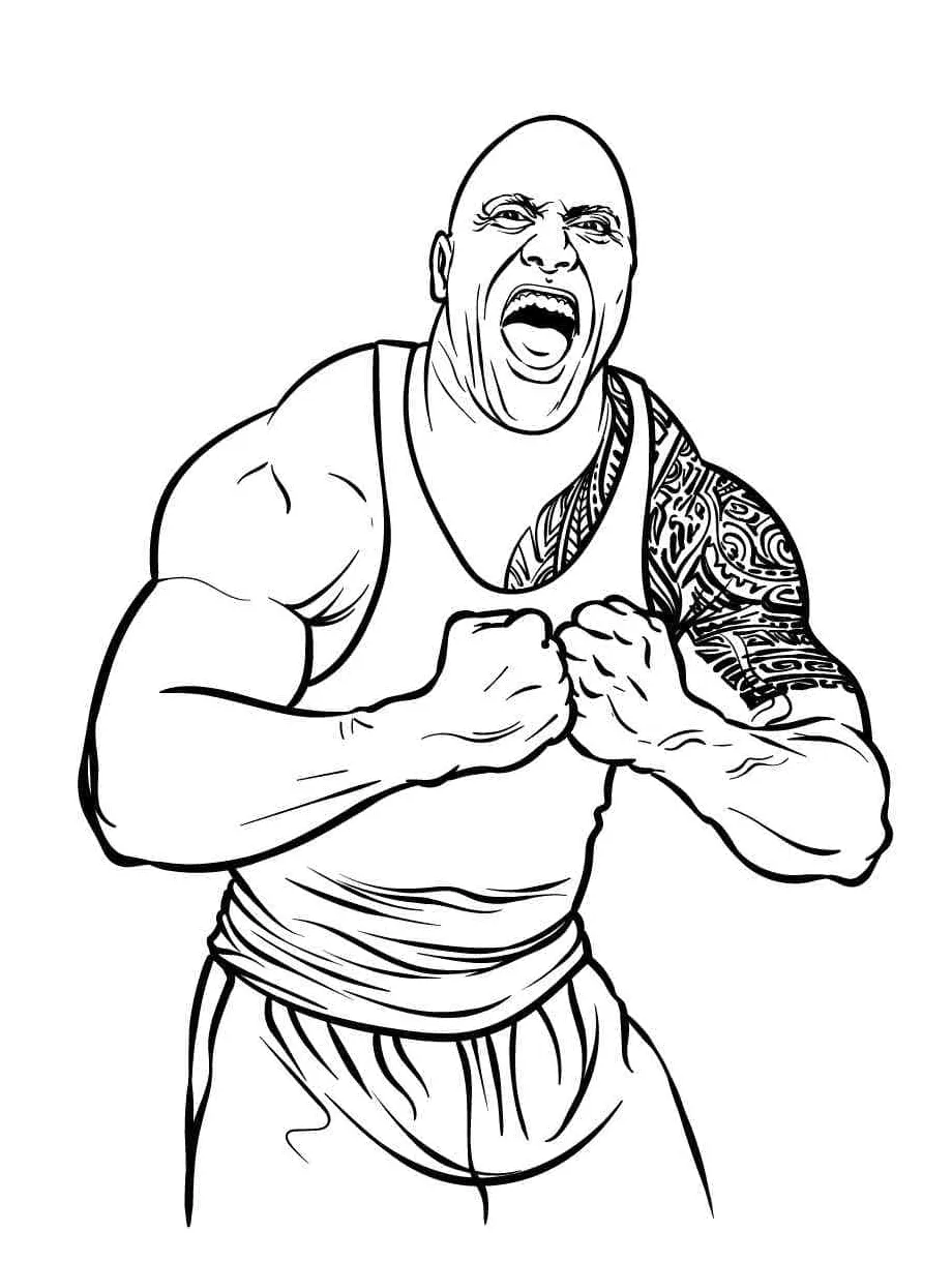 Rock coloring page printable