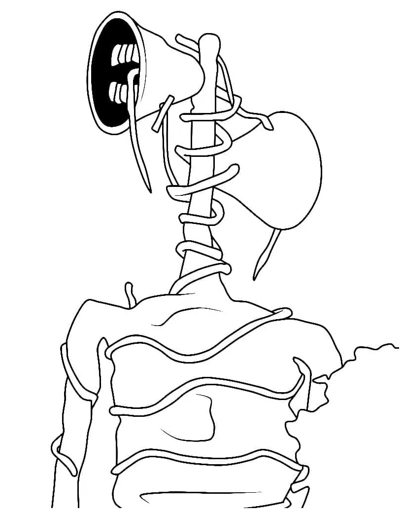 Siren head coloring pages coloringlib