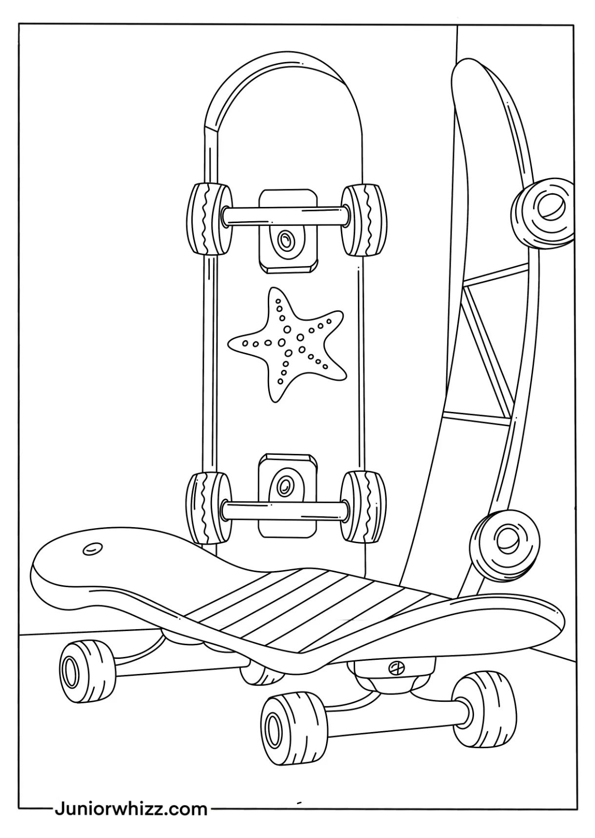 Skateboard coloring pages 14 free printable pdfs
