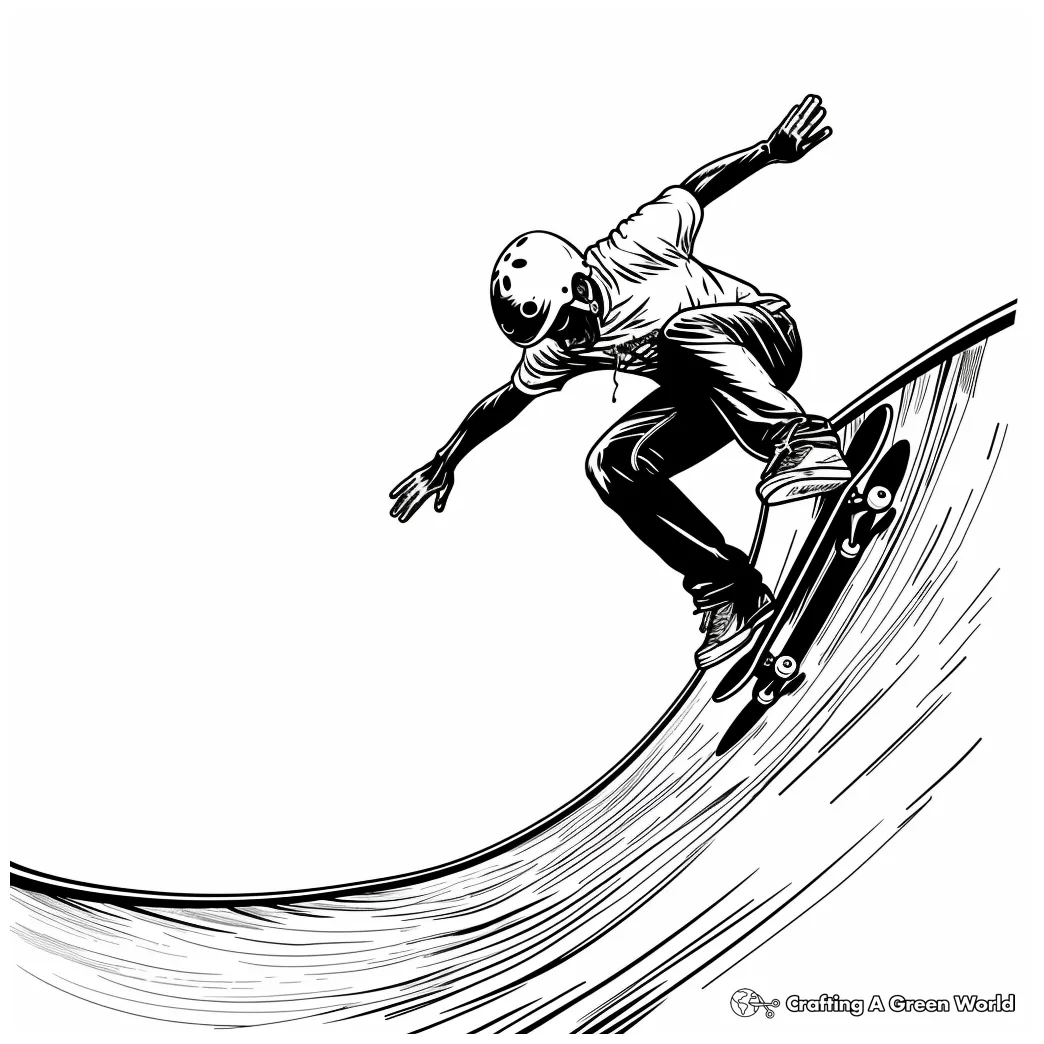 Skateboard coloring pages free & printable!