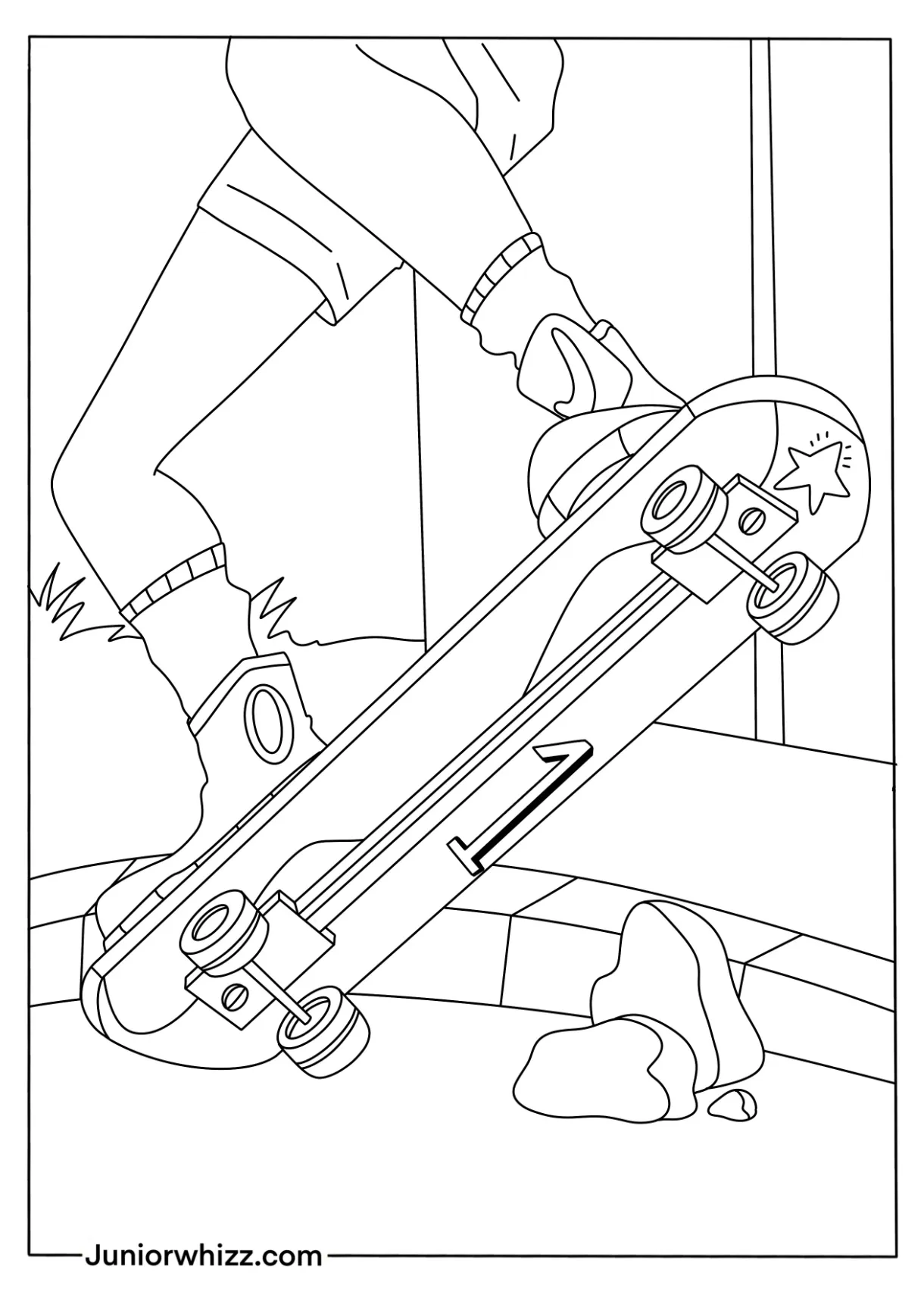 Skateboard coloring pages 14 free printable pdfs