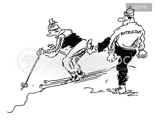 Ski instructor cartoons and comics funny pictures from cartoonstock
